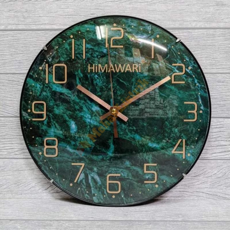 JAM DINDING JARUM MEWAH HIMAWARI JAM72G 12 INCH 30CM MURAH - HIJAU