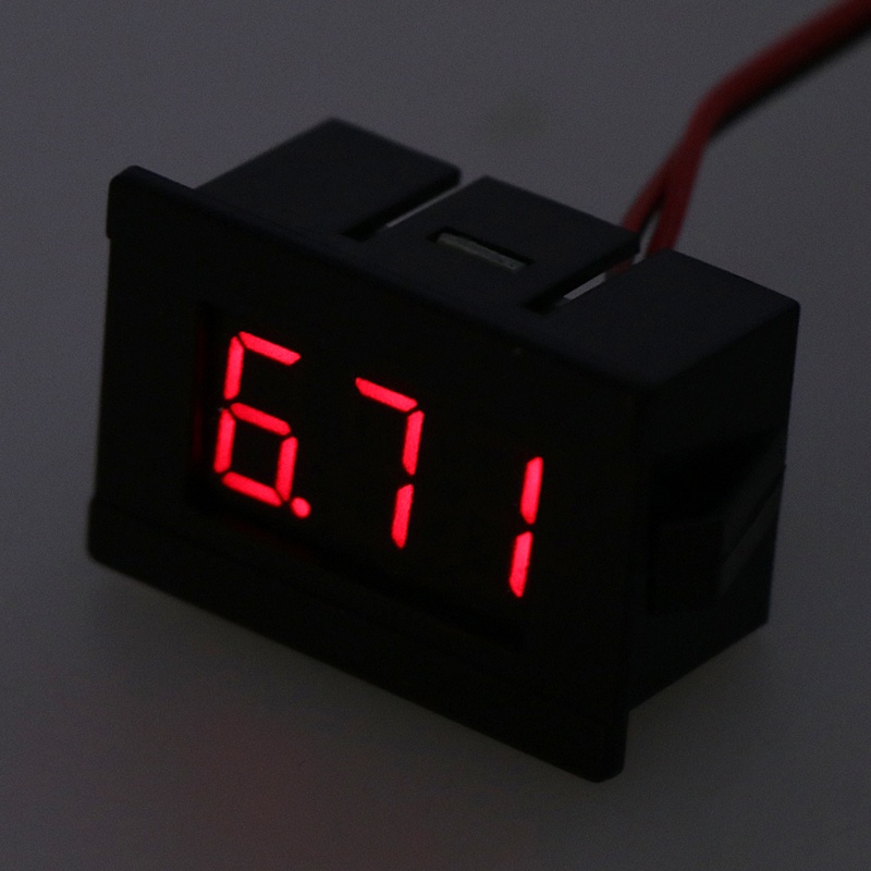 Btsg Voltmeter Digital Mini DC 2 Kabel 4.5-30V Dengan Layar LED