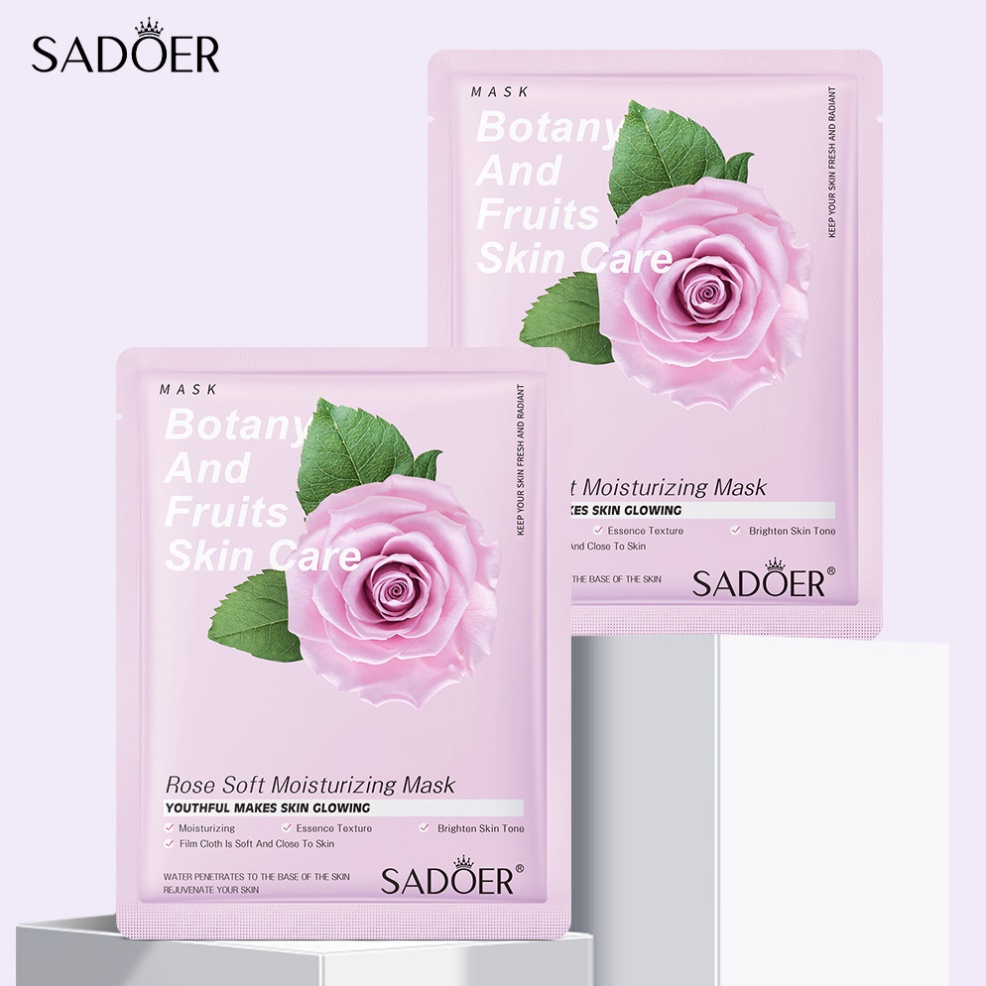 SADOER MASKER Muka Wajah Natural Plant Mask Fruits Facial Mask Natural Sheet Mask masker Wajah EM020 EM027