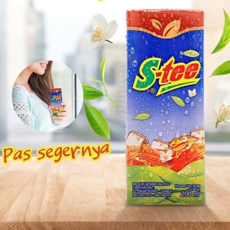 

Promo stee teh 200 ml 1 dus isi 24 pcs gosend grabsend only