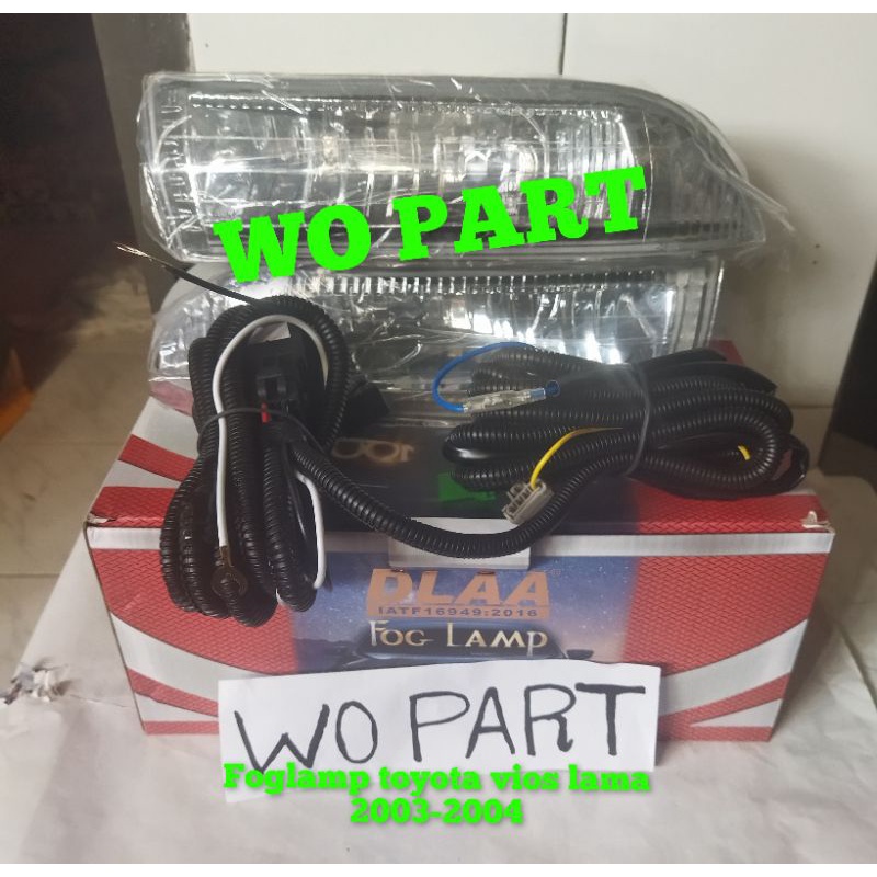 foglamp toyota vios lama 2003-2004 DLAA lampu depan kabut  foglamp vios