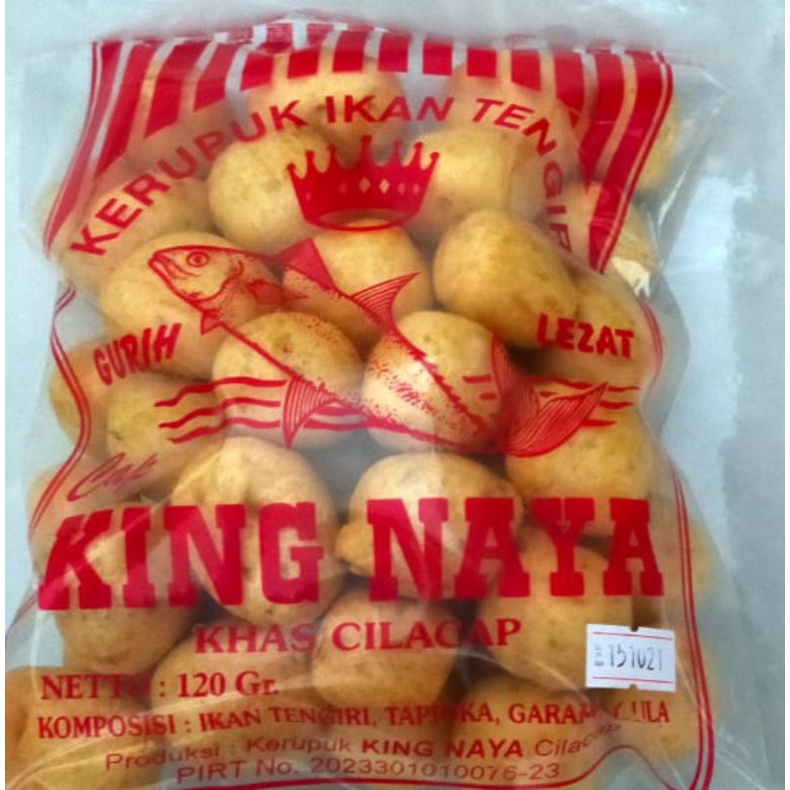Kerupuk Ikan Tengiri KING NAYA 120gr /bks