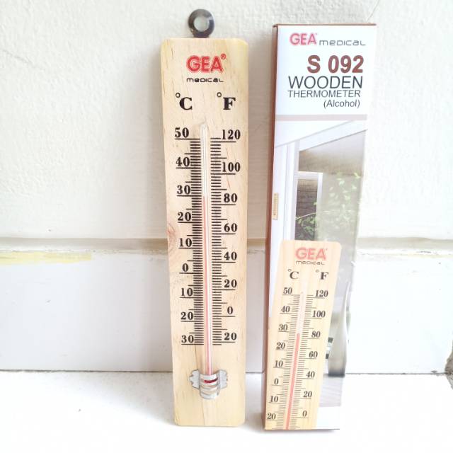 Thermometer Ruang Kayu - Alat Pengukur Suhu Ruangan