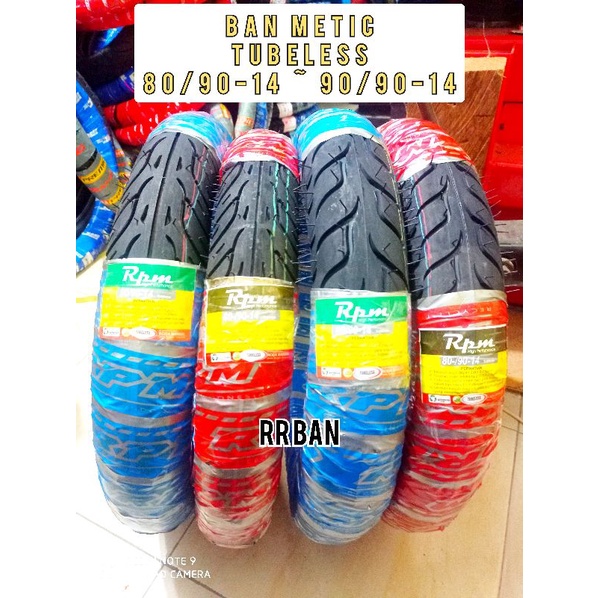 1 pcs Ban Motor Matic tubeles 80/90-14 dan 90/90-14 tubles ban metic ban ring 14 mio vario beat spin