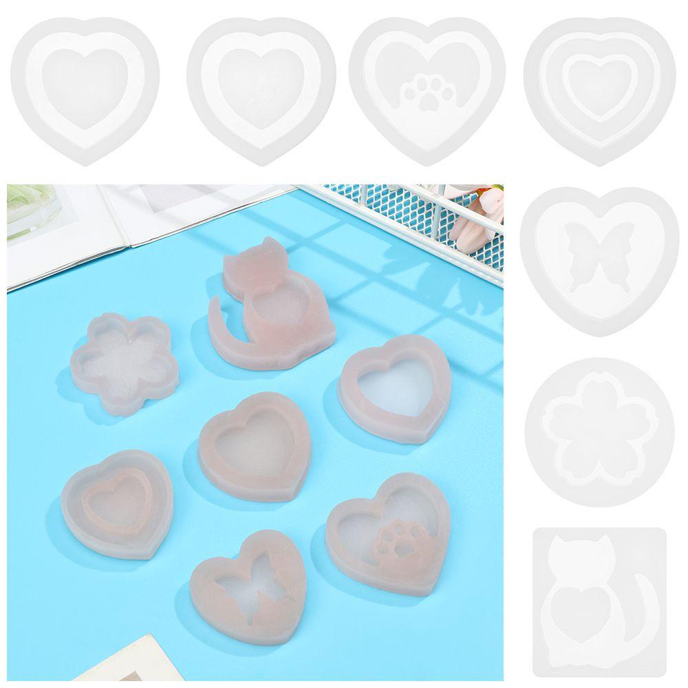 Top Silicone Cetakan Baru Cherry Love Heart Butterfly Dog Paw Casting Tools Mold