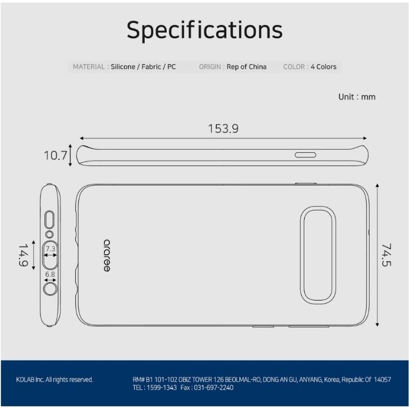 SAMSUNG ARAREE TYPO SKIN CASE GALAXY S10+ | S10 PLUS HARGA PROMO!