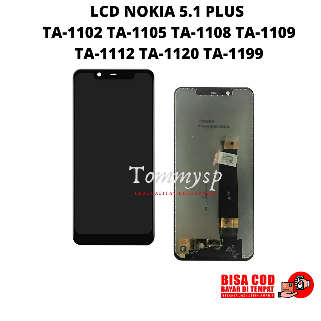 LCD NOKIA 5.1 PLUS FULLSET TOUCHSCREEN ORIGINAL