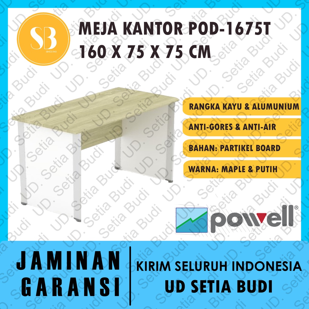 Meja Kantor / Kerja Powell Two POD 1675T