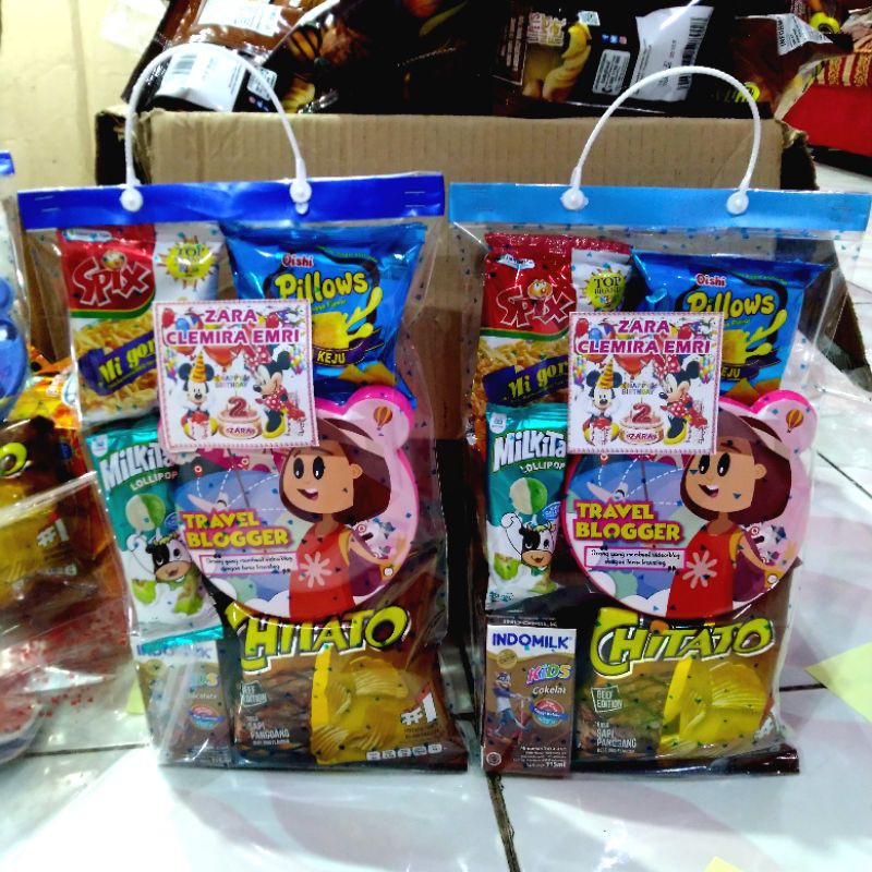 Paket Snack ultah-paket bingkisan ultah anak
