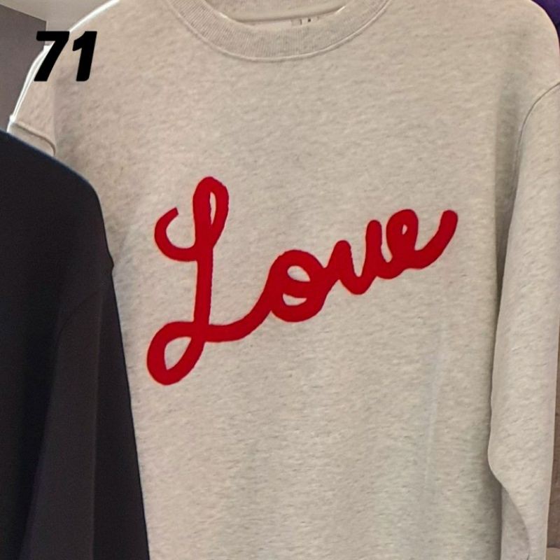 Basic Sweater BTS Jimin style Love x DNA logo Pop Up store  replika