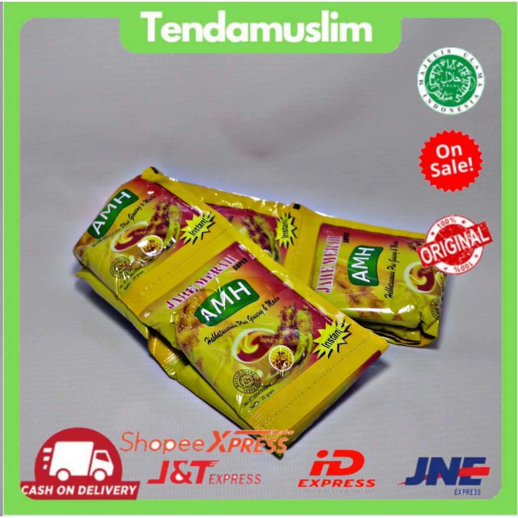 

Jahe Merah Super AMH Renteng 10 pcs Instant Habbatussauda plus Ginseng Madu menghangatkan tubuh