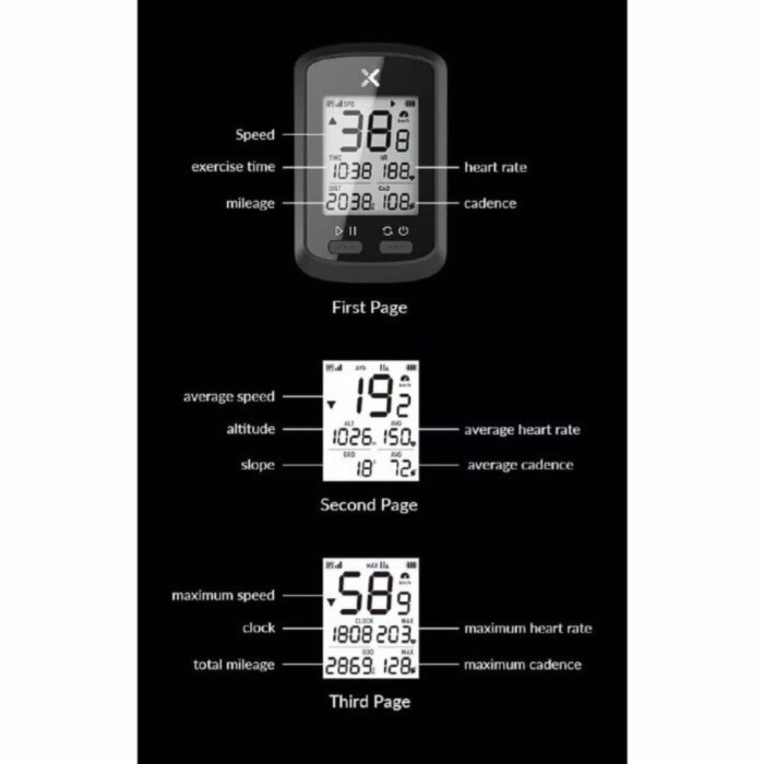 speedometer cyclometer sepeda xoss G + plus Original