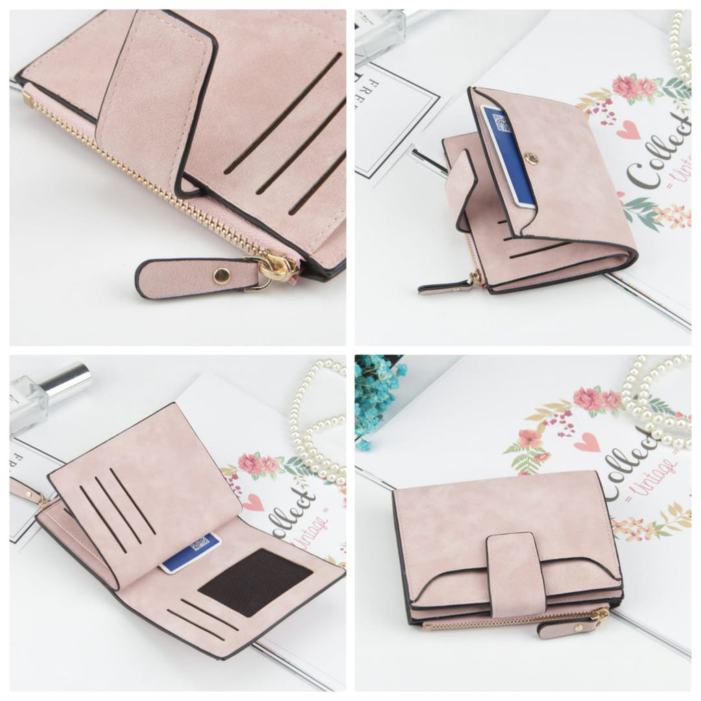 DOMPET WANITA BAELLERRY ORIGINAL MARSALA KECIL LIPAT IMPORT PREMIUM MURAH KULIT FASHION ABG KOREA