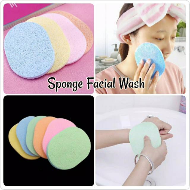 Spons cuci muka / facial brush sponge