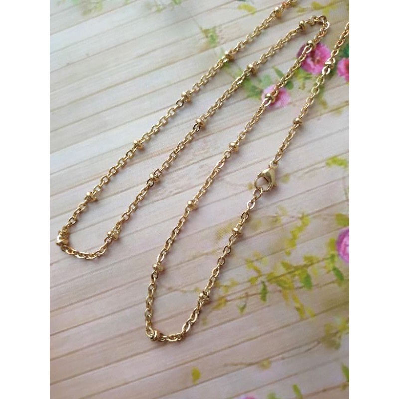 Kalung Nuri Bulat Titanium Kalung Import Wanita