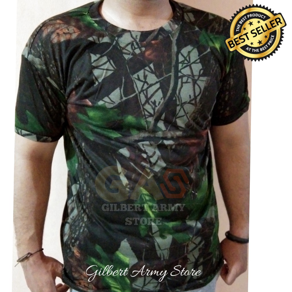 GILBERT ARMY STORE GROSIR Kaos Loreng  Lengan Pendek Pria daleman loreng Militer motif  camo nkri malvinas kopasus linud kostrad libanon tni au digital desert pixel