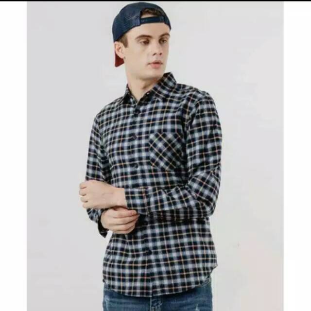 Kemeja flanel Pria 3SECOND ORIGINAL