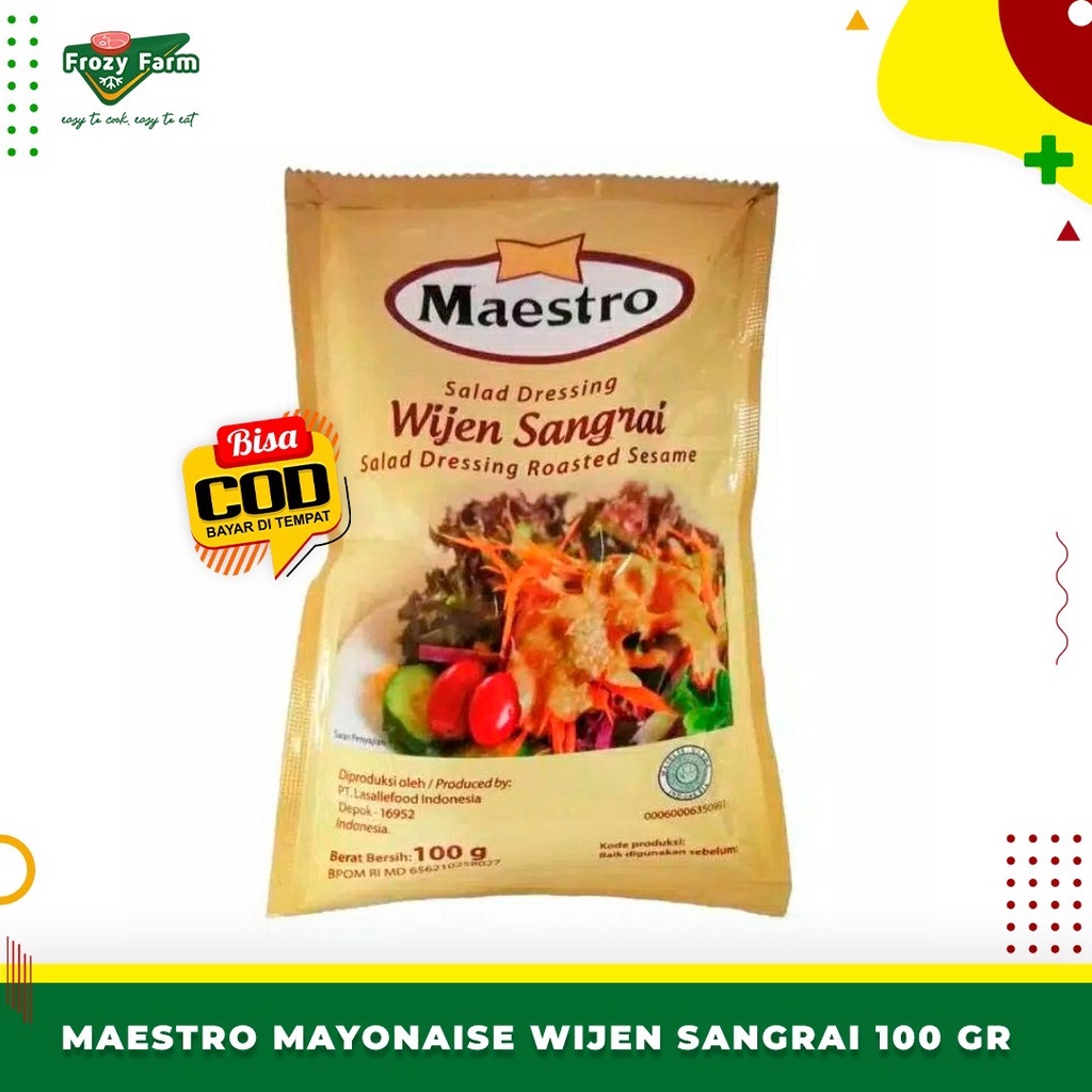 

Maetro Mayonaise Wijen Sangrai 100 Gram
