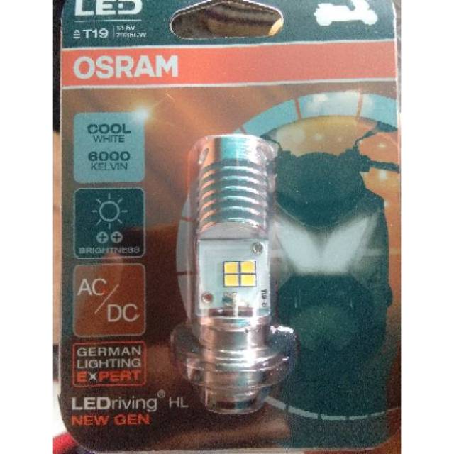 Osram lampu depan LED(putih) matic dan bebek 2 sisi H6 cree ACDC all matic