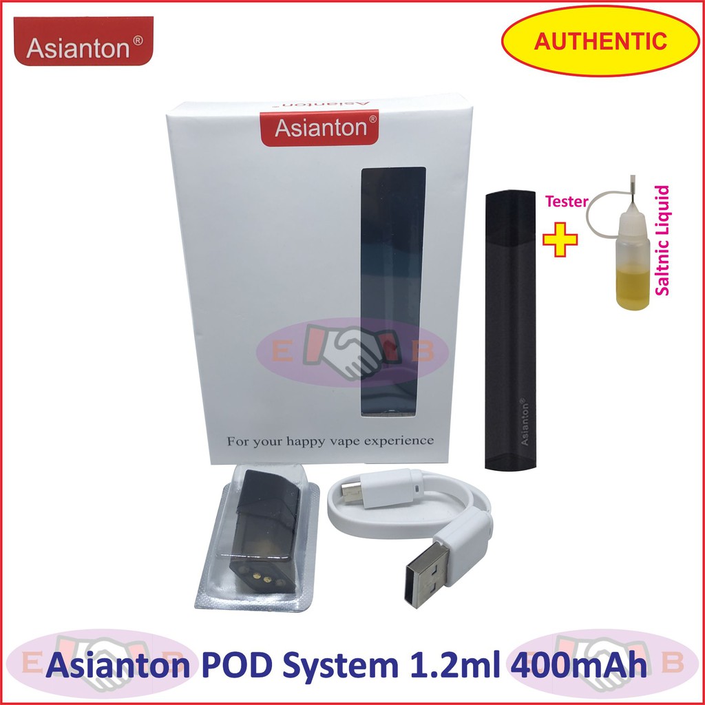 Asianton Pod System 1 2ml 400mah Pod Vape Murah Terbaik Shopee Indonesia