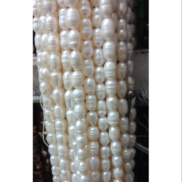 mutiara tawar 8mm oval