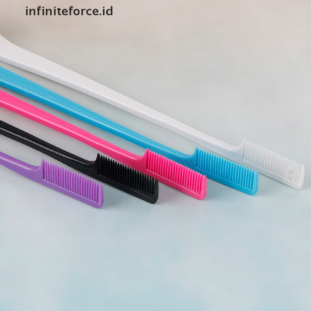 Infiniteforce.id Sisir brush Dua Sisi Aplikator gel Rambut Wanita