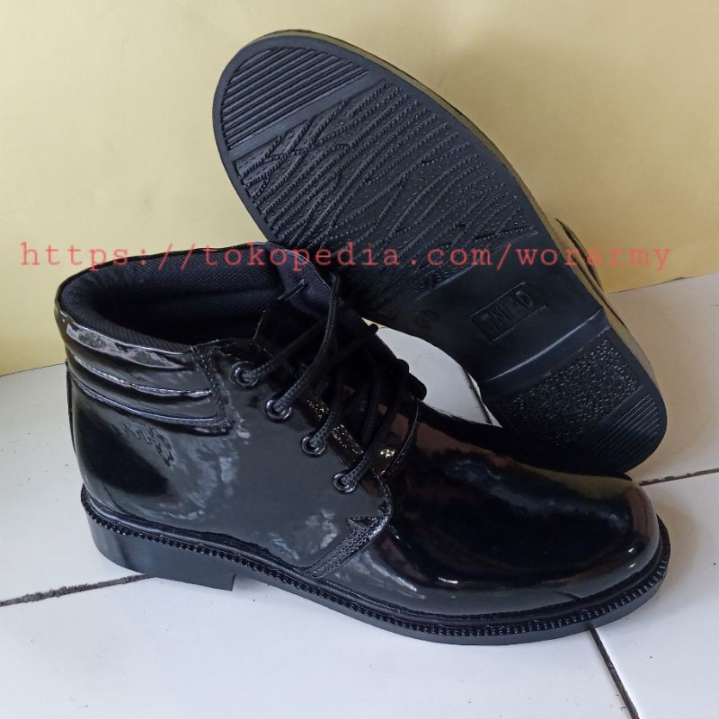 sepatu pdh tni polri Ukuran indonesia  terbaru by wor army boots