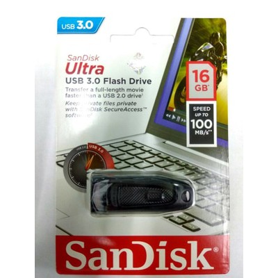 Usb Flashdisk sandisk 3.0 ultra 16gb up to 100mbps