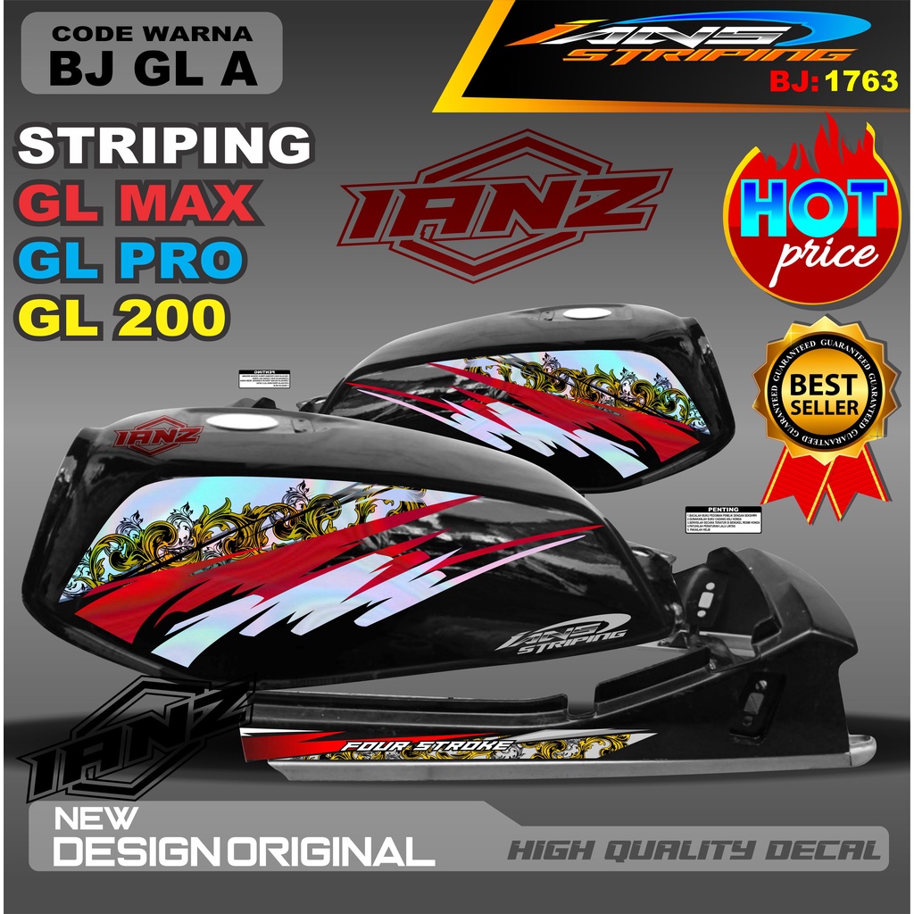 STRIPING GL VARIASI HOLOGRAM /  STIKER GL MAX VARIASI HOLOGRAM / STIKER HOLOGRAM