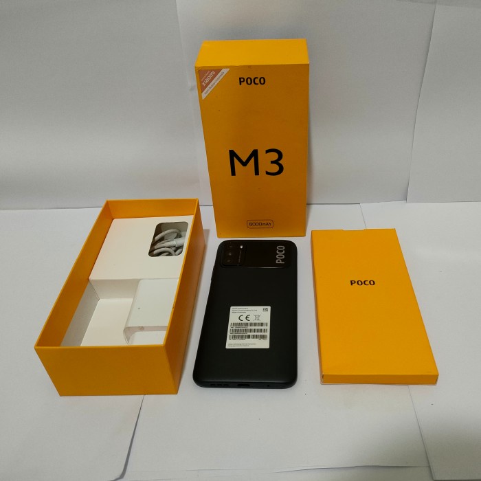 [ Hp / Handphone ] Xiaomi Poco M3 Ram 6 128Gb Bekas / Second / Seken / 2Nd