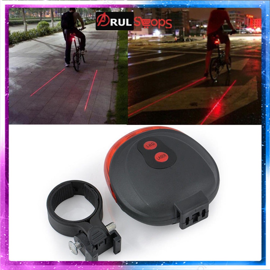 TaffLED Bicycle Laser Strobe Taillight 5 LED / Lampu LED Sepeda SL-116