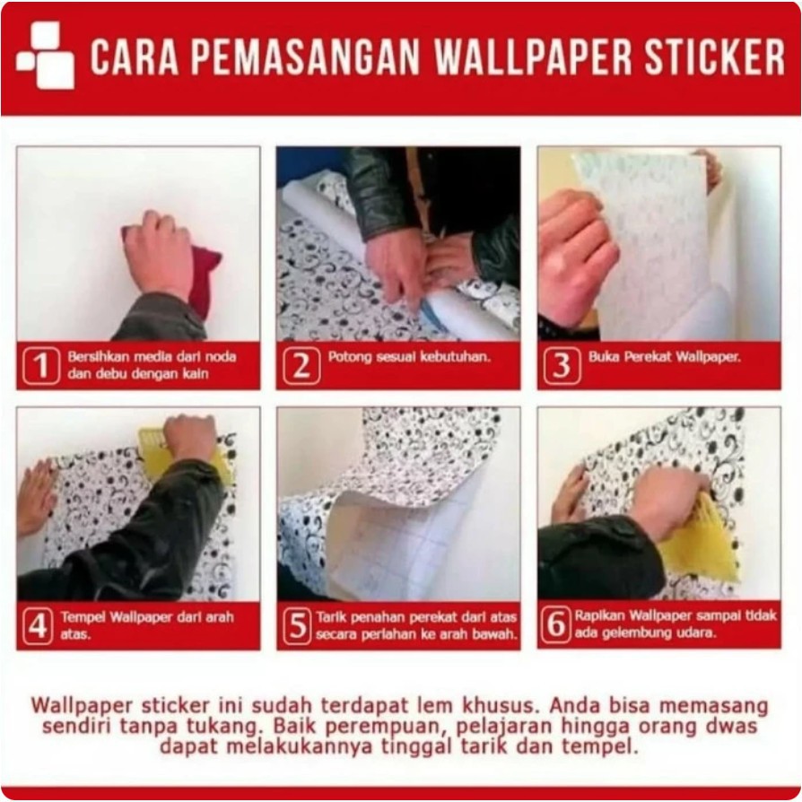 Wallpaper 3D Batu Bata Hitam Black Brick Foam Dinding Rumah/Wallpaper Stiker Dinding 70 x 77 cm