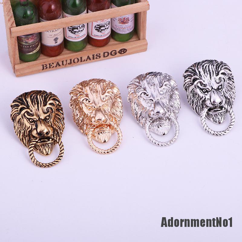 (Adornmentno1) Pin / Bros Bentuk Kepala Singa Model Vintage Untuk Unisex