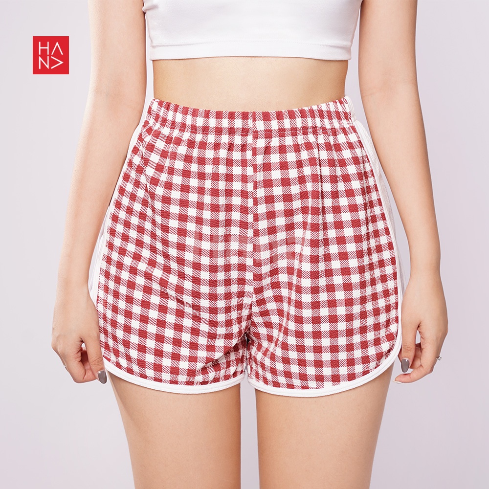 Hana Fashion - Reyya Square Short Pants Celana Pendek Wanita - SP164