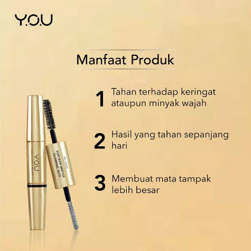 YOU The Gold One Dual Dramatic Volume Mascara