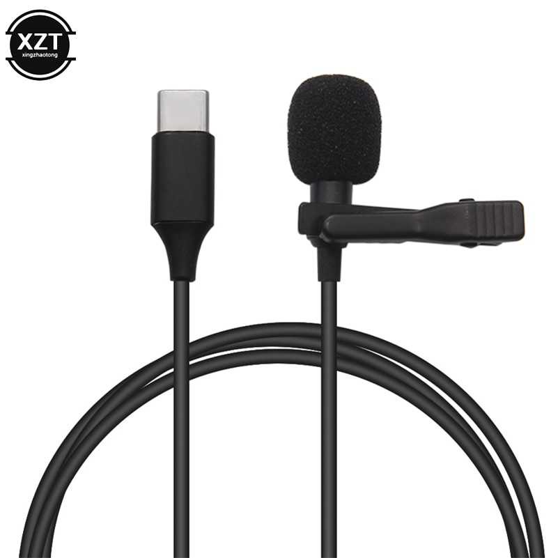 Microphone Clip-on USB Type C for Smartphone / Microphone Clip On Condenser Karaoke Hp / Mic Microphone Kabel Type C / Mikrofon Karaoke Youtuber Facebook Live Vlog Interview Stereo Noise Cancelling / Mikrofon Klip On Splitter Terbaik Murah Original