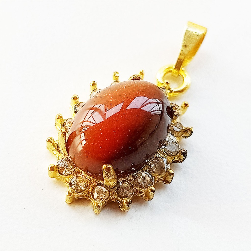 Liontin Batu Giok Kristal Swarovski - VeE Liontin Wanita Terapi Kesehatan