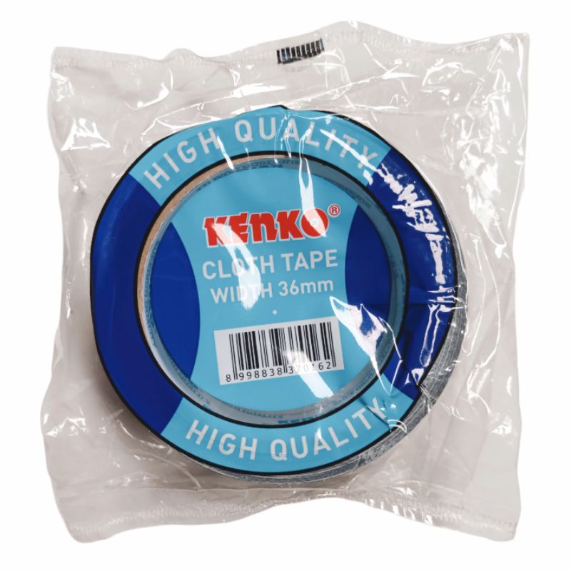 

Cloth Tape Lakban Kain Hitam 36mm Kenko Biru / Lakban Jilid