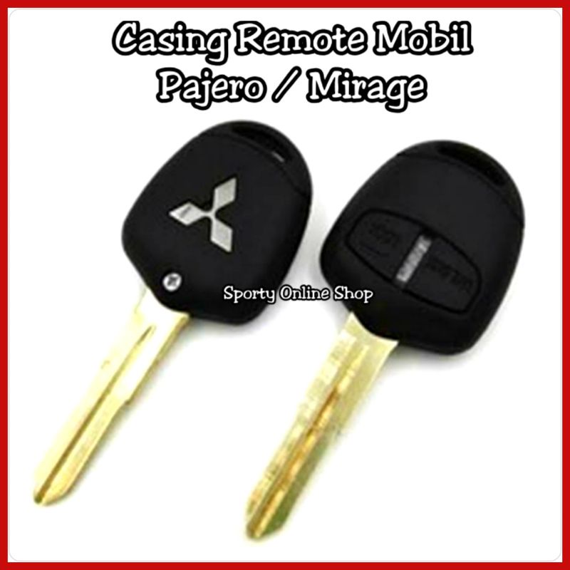 Casing Remote Kunci Mobil Pajero Sport / Mirage