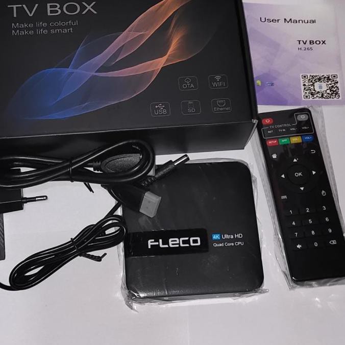 Ready&Siapkirim Android Tv Box Fleco M18 Tv Cable