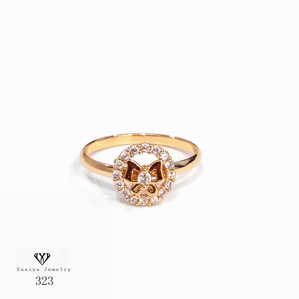 

Cincin Wanita Permata Perhiasan Lapis Emas 18k Yaxiya Jewelry 323