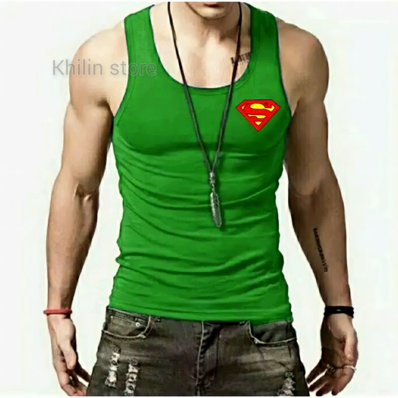 Singlet Pria Superman Kaos singlet pria dewasa Tanktop Pria kaos dalam pria singlet distro pria baju singlet pria dewasa