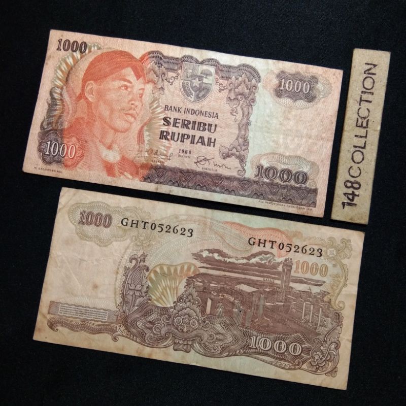uangkuno 1000 rupiah Sudirman tahun 1968