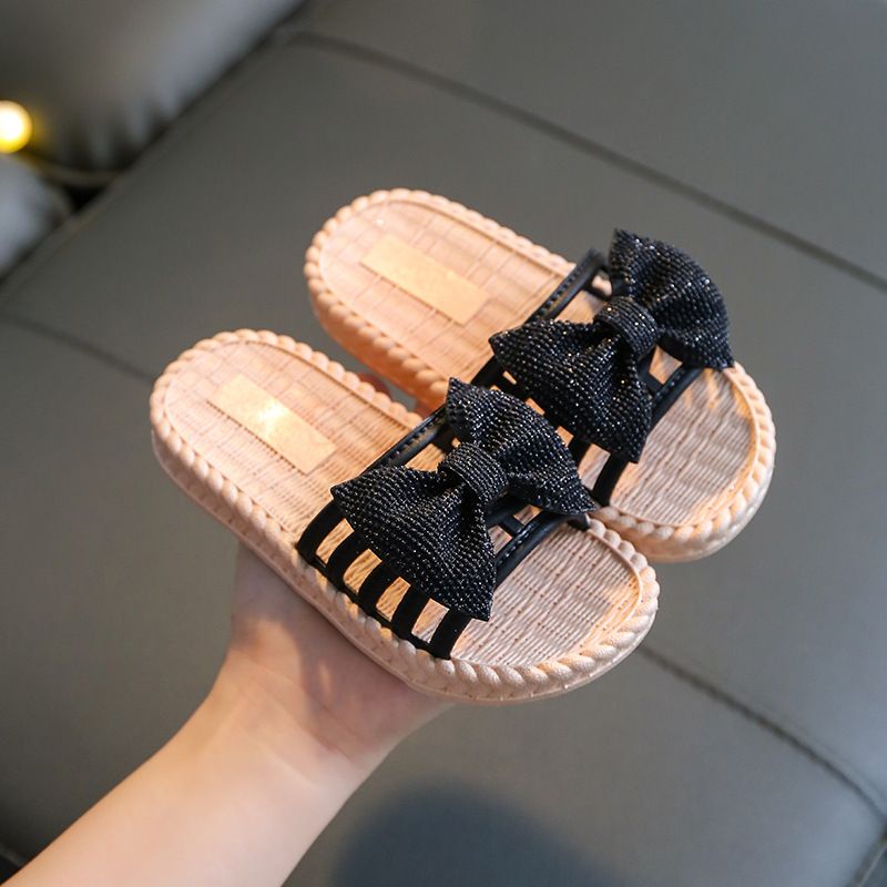 Sandal Slop Karet Anak Wanita Pita Import RF