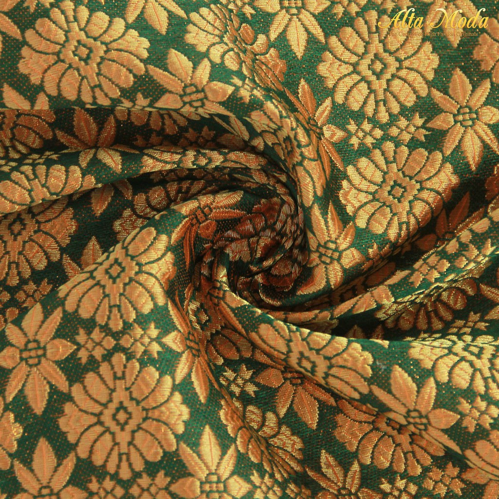 

Alta Moda Songket Motif Palembang Hijau Mix Orange - Pink Fanta (1M)