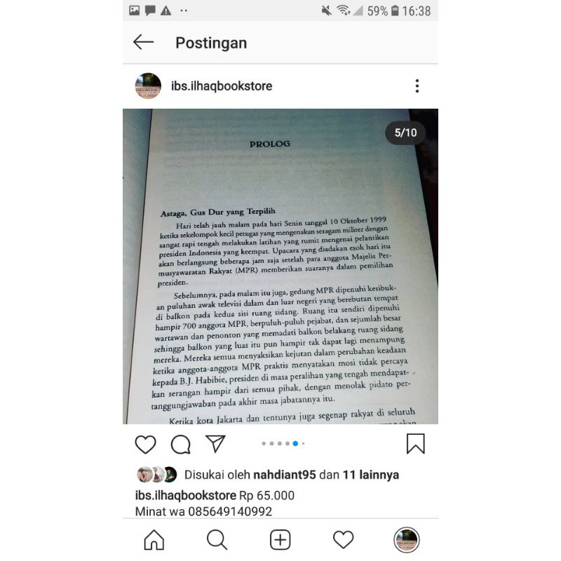 Biografi Gus Dur sejarah