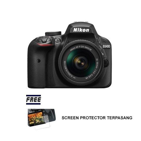 Nikon D3400 Kit 18-55mm -Garansi Resmi