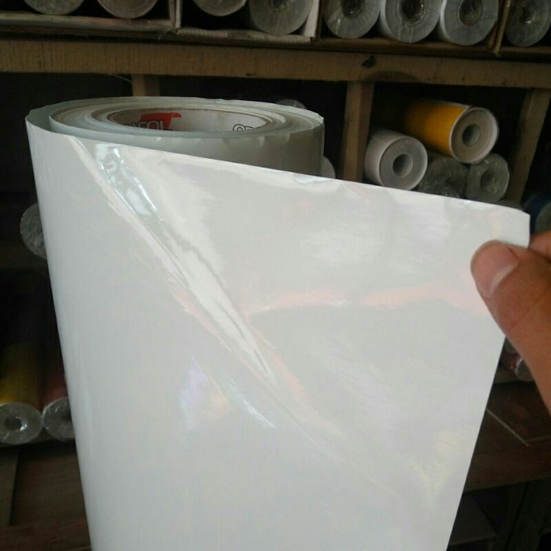 Skotlet Putih Glossy /Stiker Putih/Sticker Putih/Skotlet Mobil/Skotlet Motor