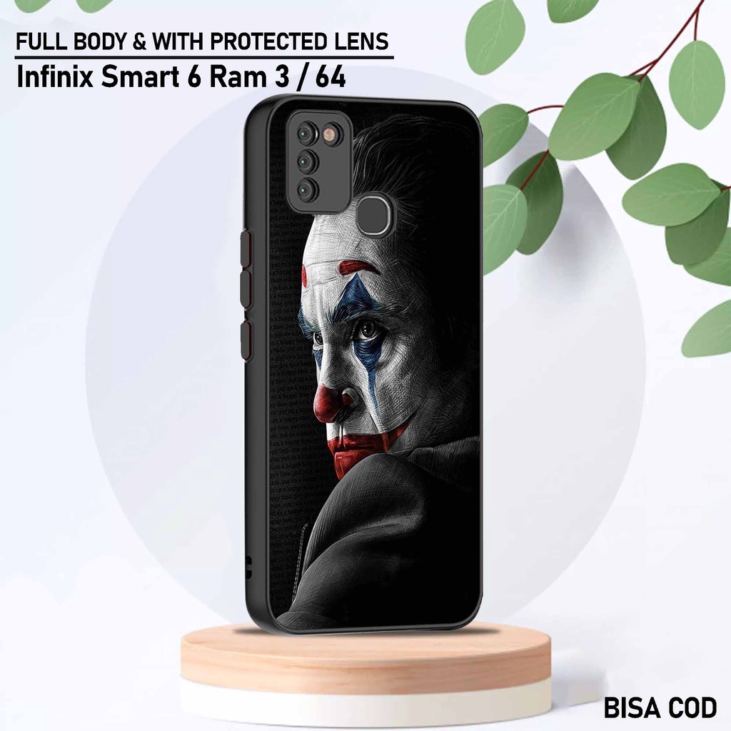 Case Infinix Smart 6 Ram 3 - Motif Case [ Mancase Jkr2 ] - Hardcase Infinix Smart 6 Ram 3 - Softcase