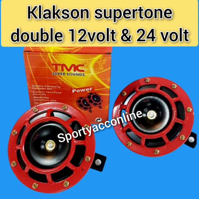 klakson super tone tmc 12volt dan 24volt